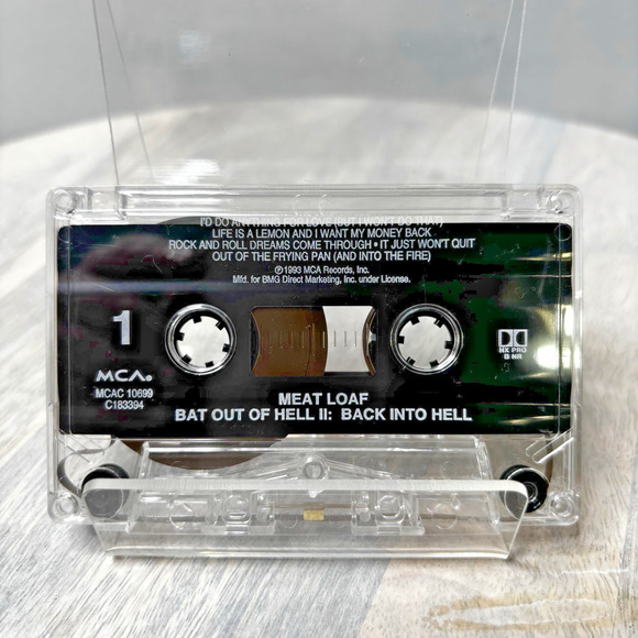 Bat Out of Hell II: Back into Hell by Meat Loaf (Cassette, Sep-1993) - Picture 3 of 3
